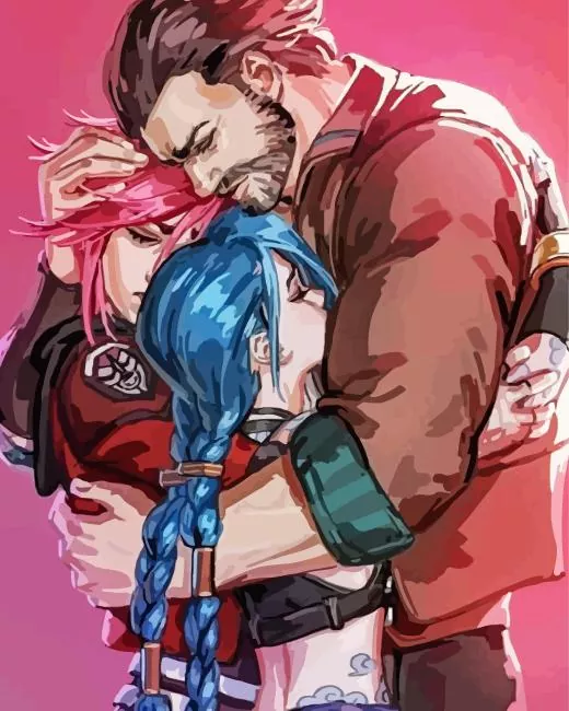 Jinx Vi And Vander Paint by Numbers