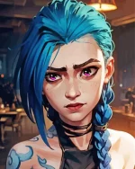Aesthetic Jinx Art Paint by Number