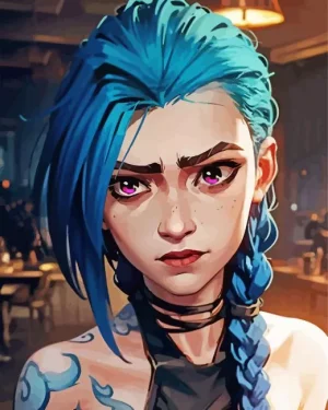 Aesthetic Jinx Art Paint by Number