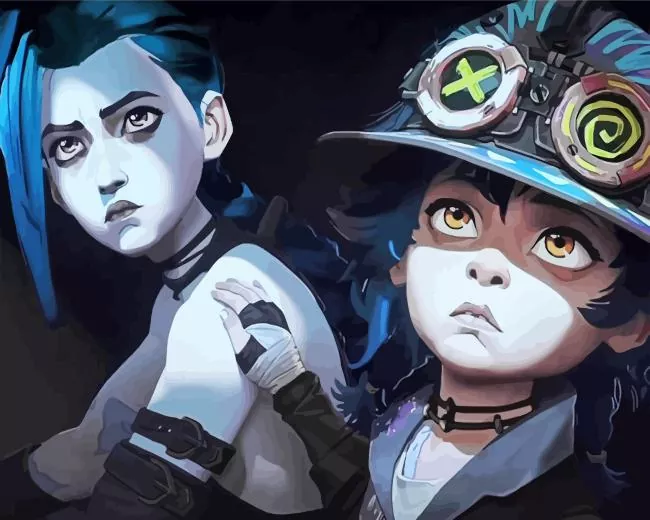 Jinx And Isha Arcane Paint by Number