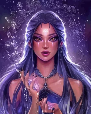 Aquarius Woman Paint by Number