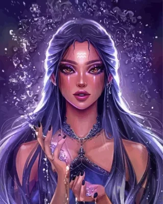 Aquarius Woman Paint by Number