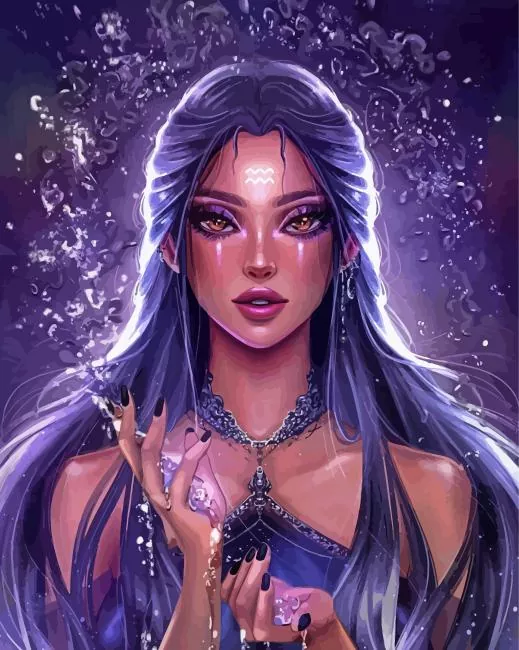 Aquarius Woman Paint by Number