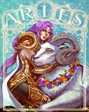 Aries Zodiac Art Paint by Number
