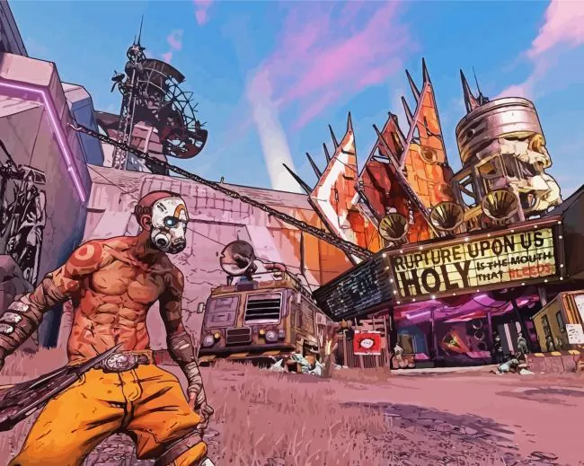 Borderlands Game Paint by Number