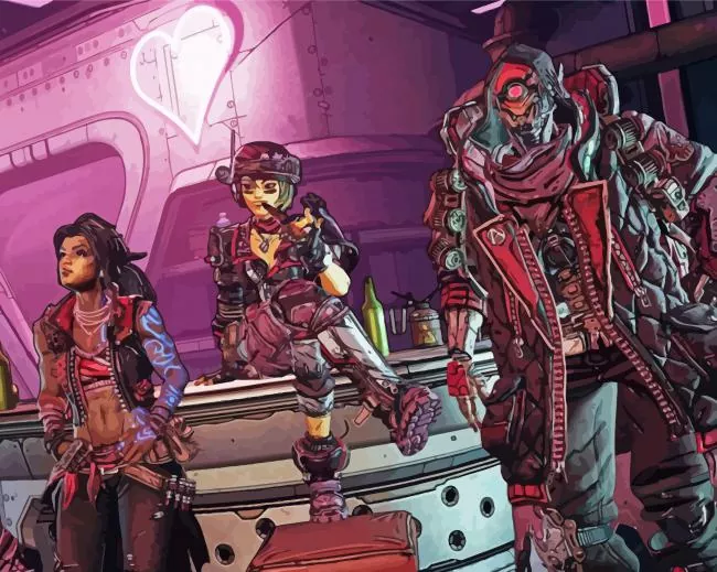 Borderlands Video Game Art Paint by Number