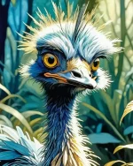 Emu Bird Paint by Number