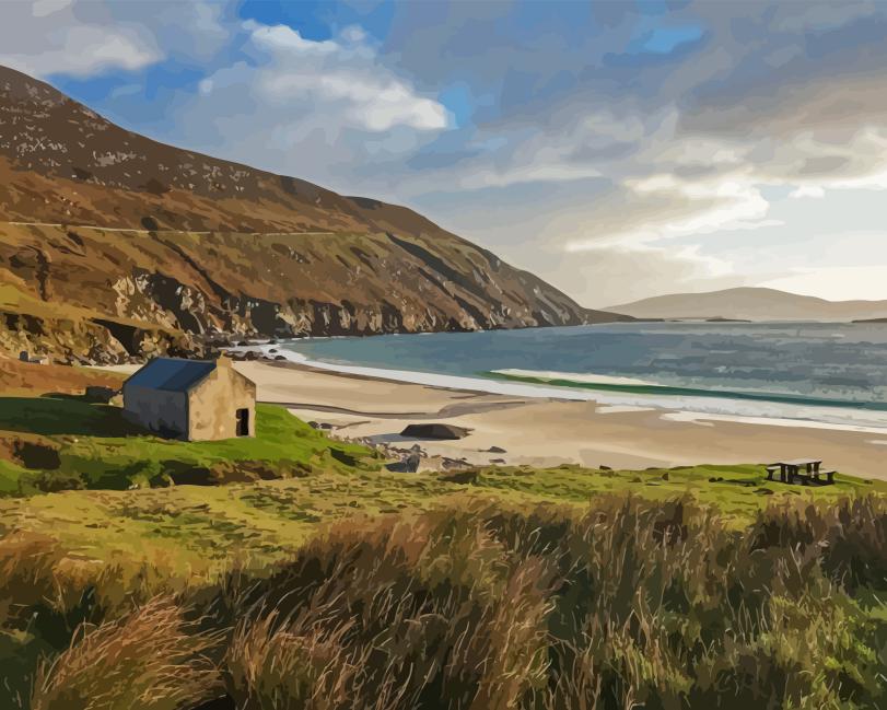 Keem Beach Bay Paint by Number