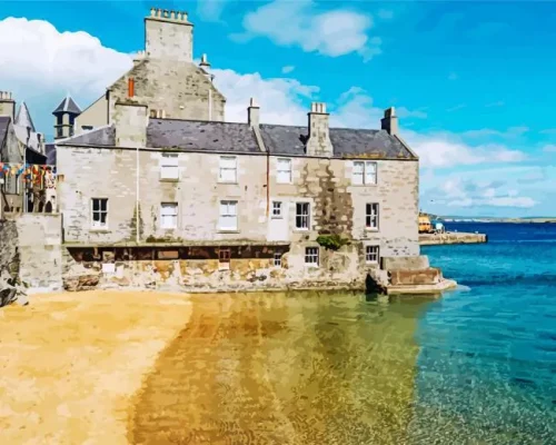 Shetland Building Paint by Number