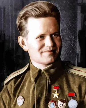 Vasily Grigoryevich Zaitsev Paint by Number