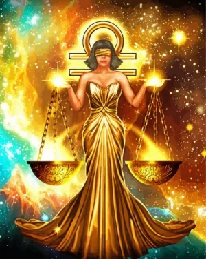 Libra Zodiac Sign Paint by Number