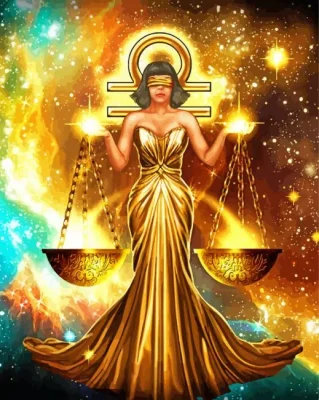 Libra Zodiac Sign Paint by Number