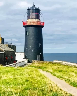 Ballycotton Lighthouse Landscape Paint by Numbers