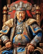 Cool Genghis Khan Paint by Number