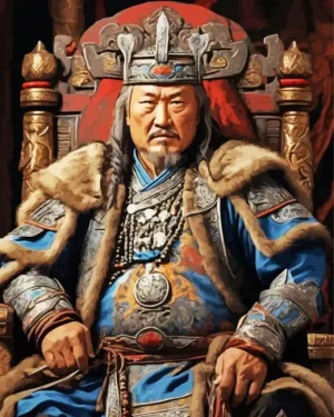 Cool Genghis Khan Paint by Number