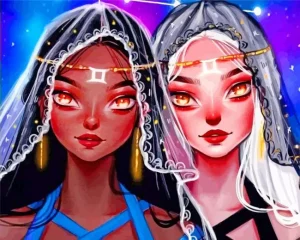 Gemini Ladies Paint by Number