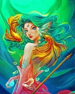 Pisces Zodiac Paint by Number