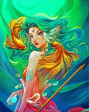 Pisces Zodiac Paint by Number