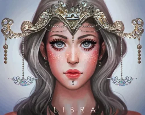 Zodiac Libra Sign Paint by Number