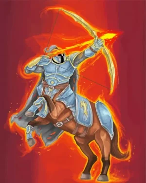 Zodiac Sagittarius Paint by Number