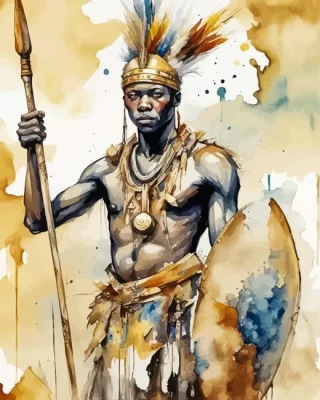 Zulu man Paint by Number