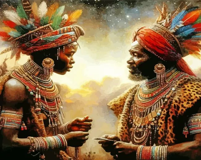 Zulu People Paint by Number