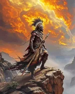 Zulu Warrior Paint by Number