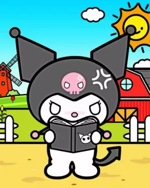 Angry Kuromi Paint by Numbers