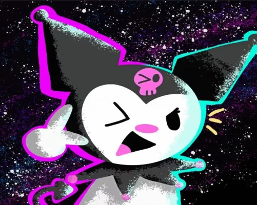 Aesthetic Kuromi Paint by Numbers 