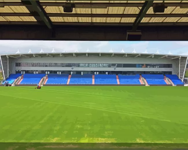 Oldham Football Club Stadium Paint by Number