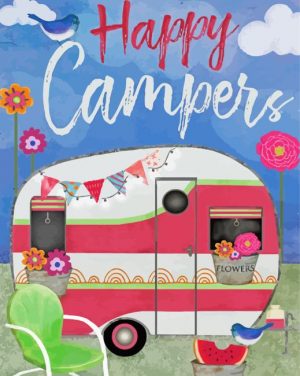 Happy Campers Paint By Numbers