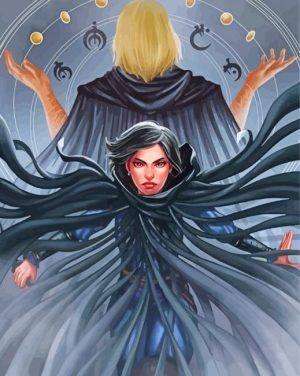 Aesthetic Mistborn Novel Character Paint by Numbers