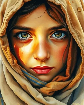 Arab Girl Paint by Number