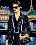 Chanel Girl Paint by Number