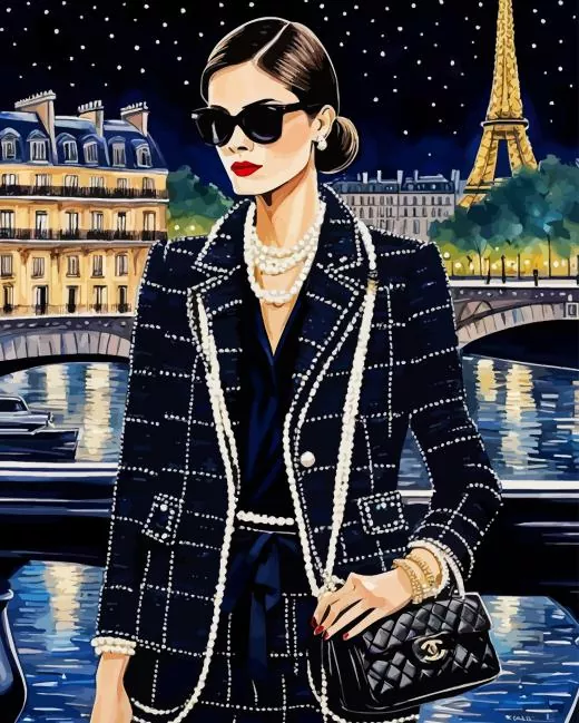 Chanel Girl Paint by Number