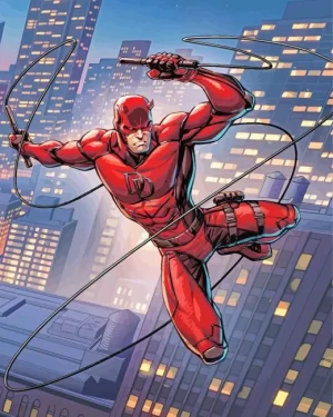 Daredevil Marvel Paint by Number