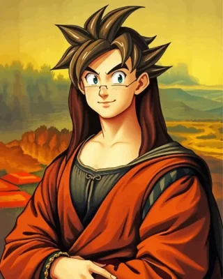 Mona Lisa Goku Paint By Numbers  