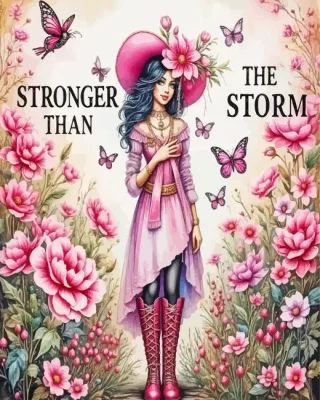 Stronger Than The Storm Paint by Number