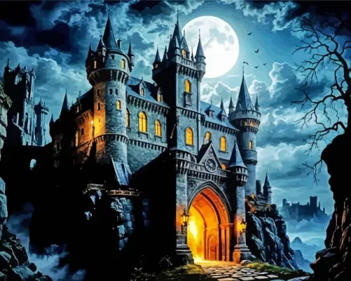 Vampire Castle Paint by Number
