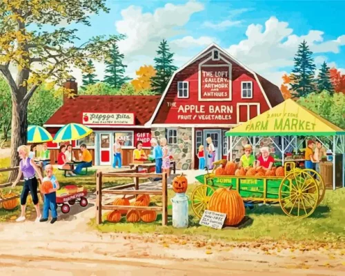 Harvest Market Paint By Numbers 