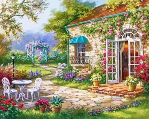 Spring Patio Paint By Number