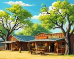 Luckenbach Texas Art Paint By Numbers
