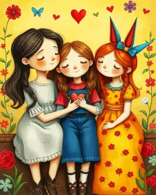 Cute Sorority Paint By Numbers 