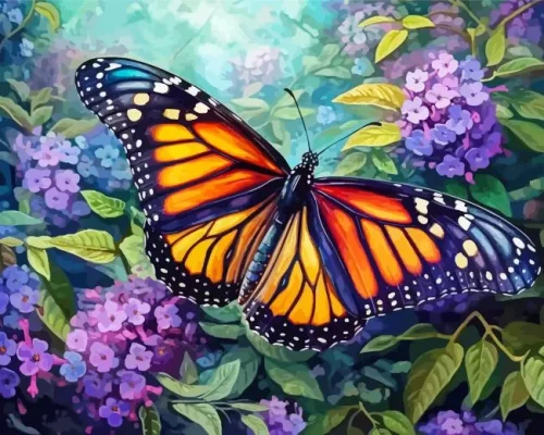 Monarch Butterfly Paint By Numbers