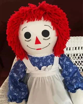 Raggedy Ann Cartoon Character Paint By Numbers
