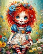 Raggedy Ann Paint By Numbers