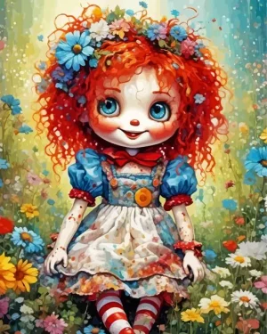 Raggedy Ann Paint By Numbers