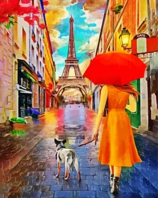Streets Of Paris Paint By Number