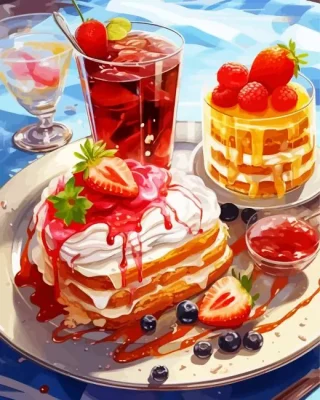 Sweet Breakfast Paint By Number