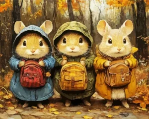The Three Mice Paint By Numbers